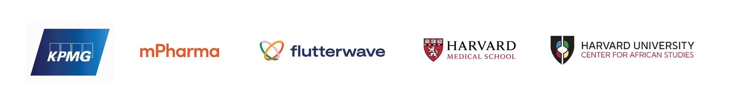 KPMG, mPharma, Flutterwave, Harvard Medical School, and the Harvard University Center for African Studies